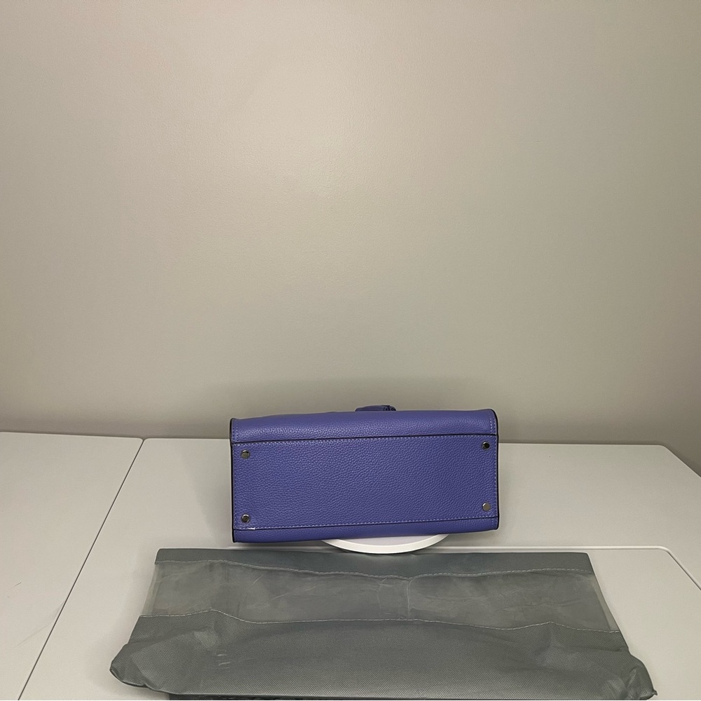 NWT Kate Spade Purple Satchel Bag with Structured Design - Picture 5 of 8